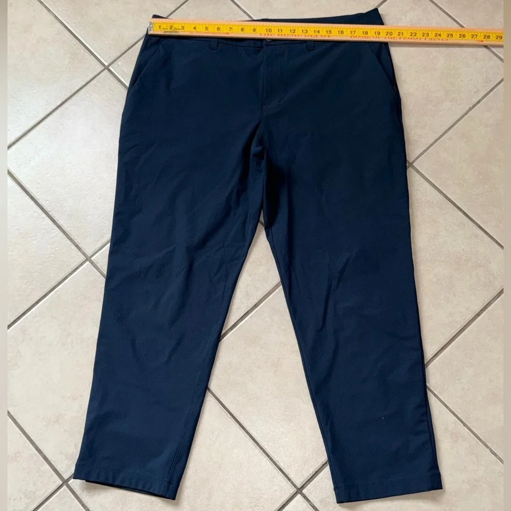 LULULEMON ABC Men's PANTS Performance Chino Warpstreme Classic Fit BLUE 38x 28L